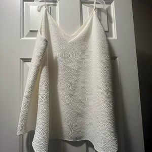 Express White Size XL textured Camisole